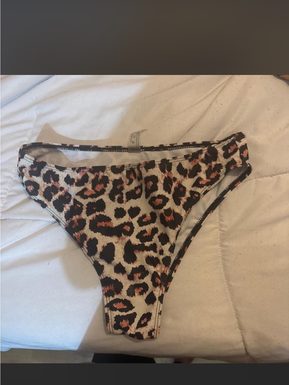 SHEIN Leopard Print Bikini Bottoms - Black, Brown, Tan